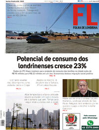 Capa do jornal Folha Londrina 05/07/2022