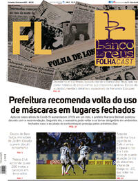 Capa do jornal Folha Londrina 26/05/2022