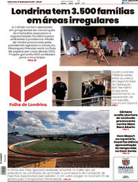 Capa do jornal Folha Londrina 07/12/2023