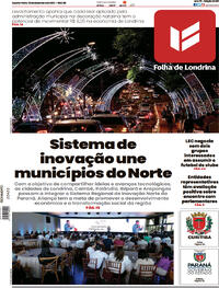 Capa do jornal Folha Londrina 13/12/2023