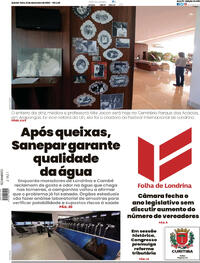 Capa do jornal Folha Londrina 21/12/2023