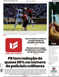 Capa do jornal Folha Londrina 04/03/2024