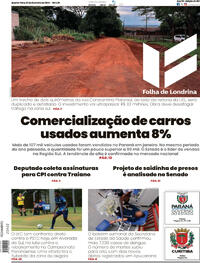 Capa do jornal Folha Londrina 07/02/2024