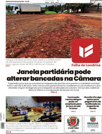Capa do jornal Folha Londrina 07/03/2024
