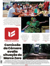 Capa do jornal Folha Londrina 14/02/2024