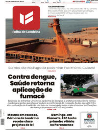 Capa do jornal Folha Londrina 20/01/2024
