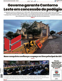 Capa do jornal Folha Londrina 22/02/2024