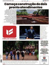 Capa do jornal Folha Londrina 23/01/2024