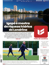 Capa do jornal Folha Londrina 23/03/2024