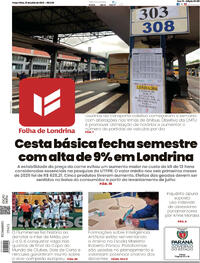 Capa do jornal Folha Londrina 01/07/2025