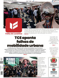 Capa do jornal Folha Londrina 02/07/2025