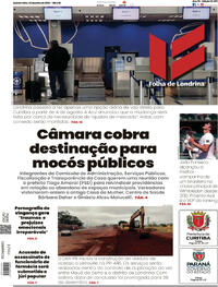 Capa do jornal Folha Londrina 03/07/2025