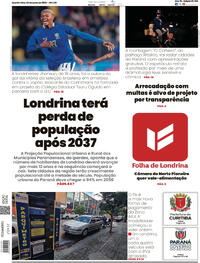Capa do jornal Folha Londrina 04/06/2025