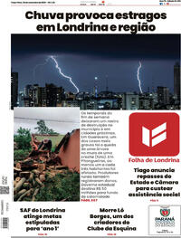 Capa do jornal Folha Londrina 04/11/2025
