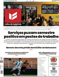 Capa do jornal Folha Londrina 05/08/2025