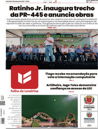 Capa do jornal Folha Londrina 05/09/2025