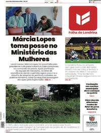 Capa do jornal Folha Londrina 06/05/2025