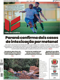 Capa do jornal Folha Londrina 06/10/2025