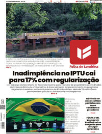 Capa do jornal Folha Londrina 06/12/2025