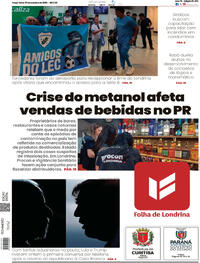 Capa do jornal Folha Londrina 07/10/2025