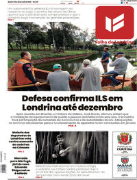 Capa do jornal Folha Londrina 08/05/2025