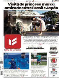 Capa do jornal Folha Londrina 10/06/2025