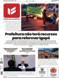 Capa do jornal Folha Londrina 11/06/2025