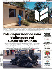 Capa do jornal Folha Londrina 11/11/2025