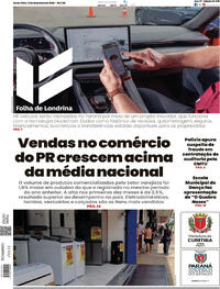 Capa do jornal Folha Londrina 12/12/2025