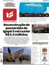 Capa do jornal Folha Londrina 13/06/2025