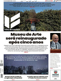 Capa do jornal Folha Londrina 13/12/2025