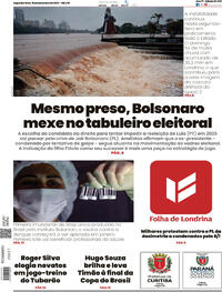 Capa do jornal Folha Londrina 15/12/2025