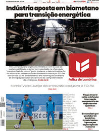 Capa do jornal Folha Londrina 16/08/2025