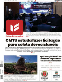Capa do jornal Folha Londrina 17/07/2025