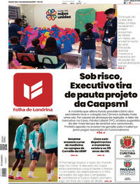 Capa do jornal Folha Londrina 17/12/2025