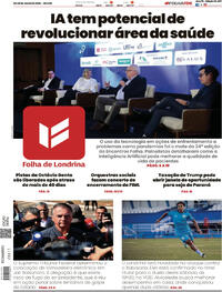 Capa do jornal Folha Londrina 19/07/2025