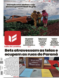 Capa do jornal Folha Londrina 20/12/2025