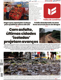 Capa do jornal Folha Londrina 21/06/2025