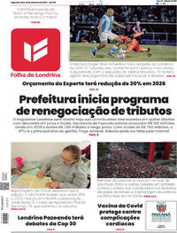 Capa do jornal Folha Londrina 22/09/2025