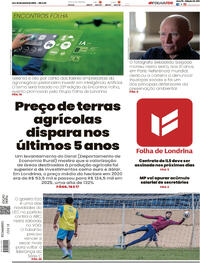Capa do jornal Folha Londrina 24/05/2025