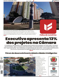 Capa do jornal Folha Londrina 24/07/2025