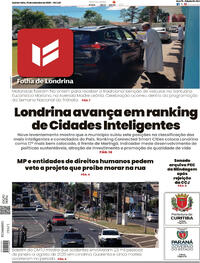 Capa do jornal Folha Londrina 25/09/2025