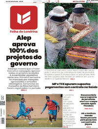 Capa do jornal Folha Londrina 26/07/2025