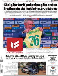 Capa do jornal Folha Londrina 27/05/2025