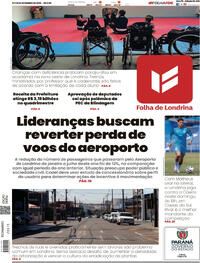 Capa do jornal Folha Londrina 27/09/2025