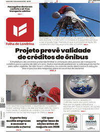 Capa do jornal Folha Londrina 27/11/2025