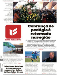 Capa do jornal Folha Londrina 28/06/2025