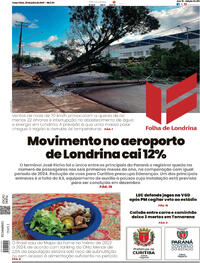 Capa do jornal Folha Londrina 29/07/2025