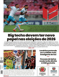 Capa do jornal Folha Londrina 30/06/2025