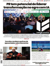 Capa do jornal Folha Londrina 31/05/2025